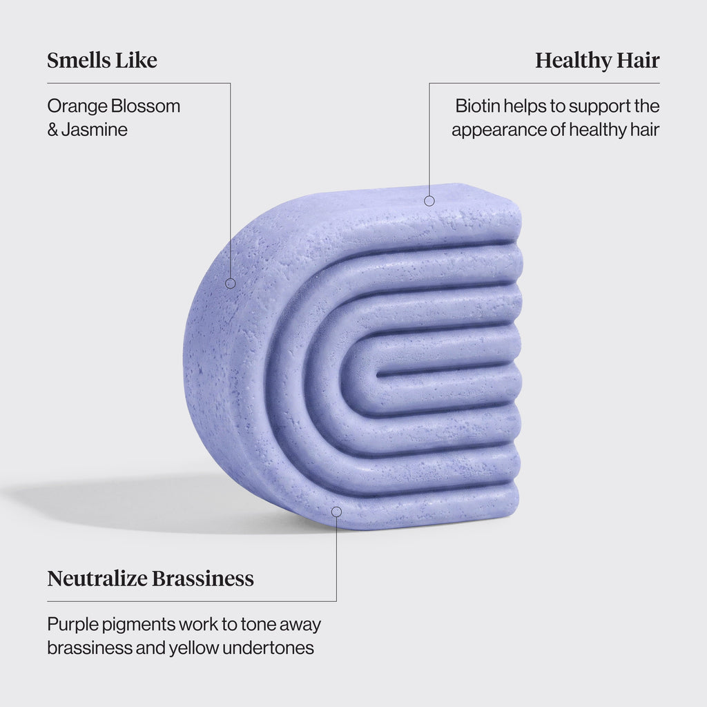 Purple Toning Shampoo and Conditioner Bar Combo for Color-Treated and Grey Hair - Signature Selection
