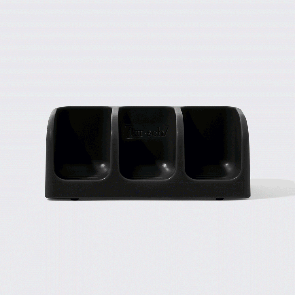 Black Self-Draining Soap Dish - Curated Collection