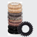 Brunette Spiral Hair Ties 8pc Set - Curated Collection