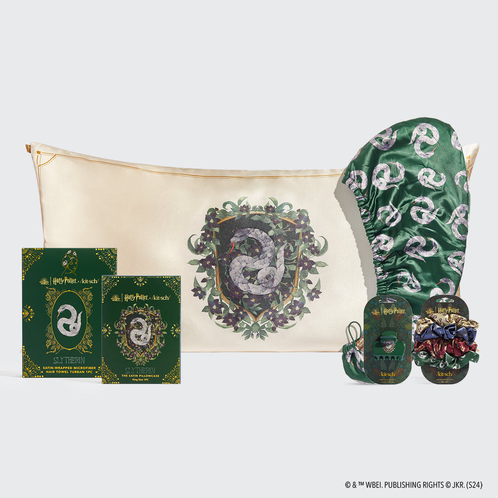 Harry Potter x Kitsch Slytherin Bundle - King - Curated Collection