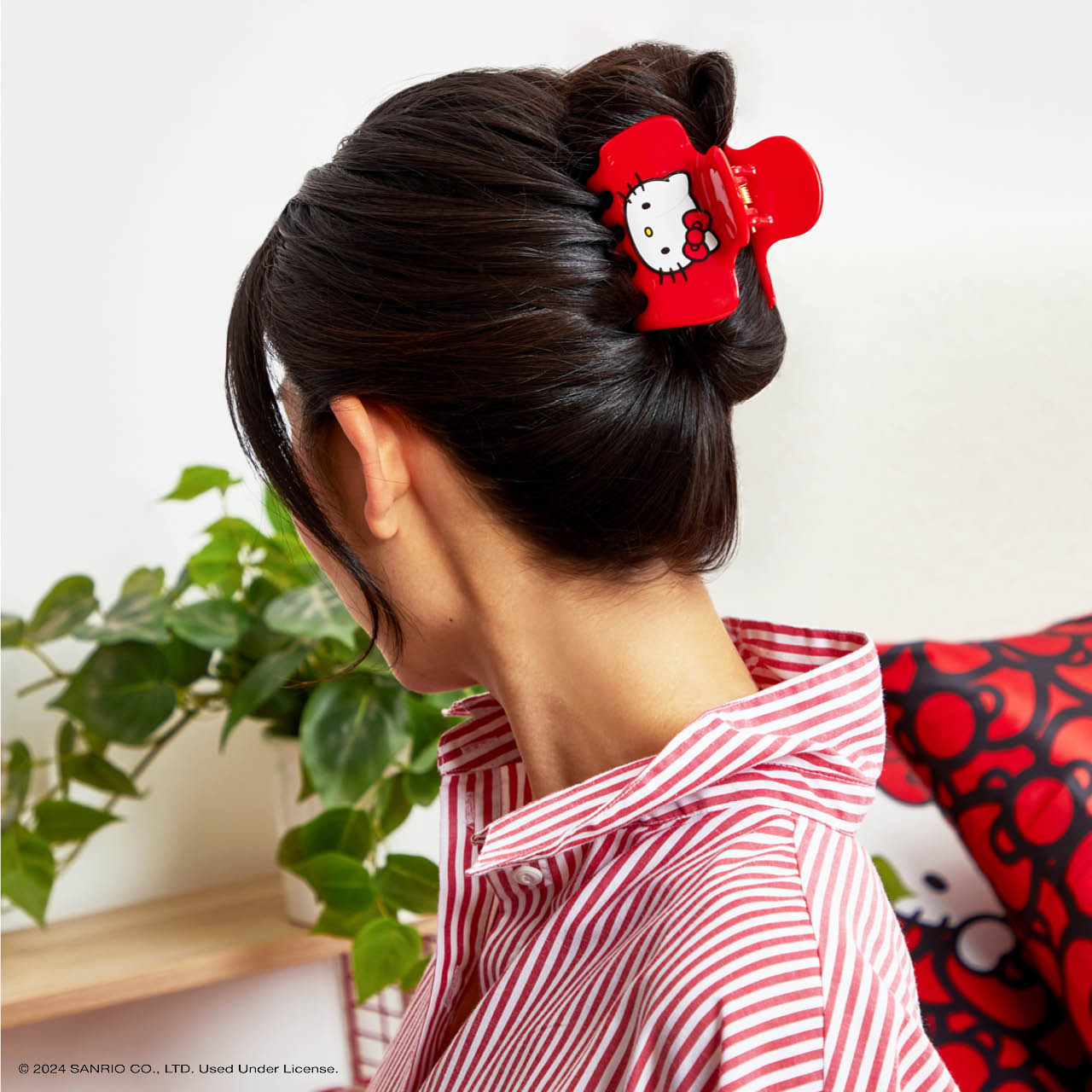 Hello Kitty x Kitsch Recycled Plastic Claw Clip - Kitty Face - Everyday Essentials