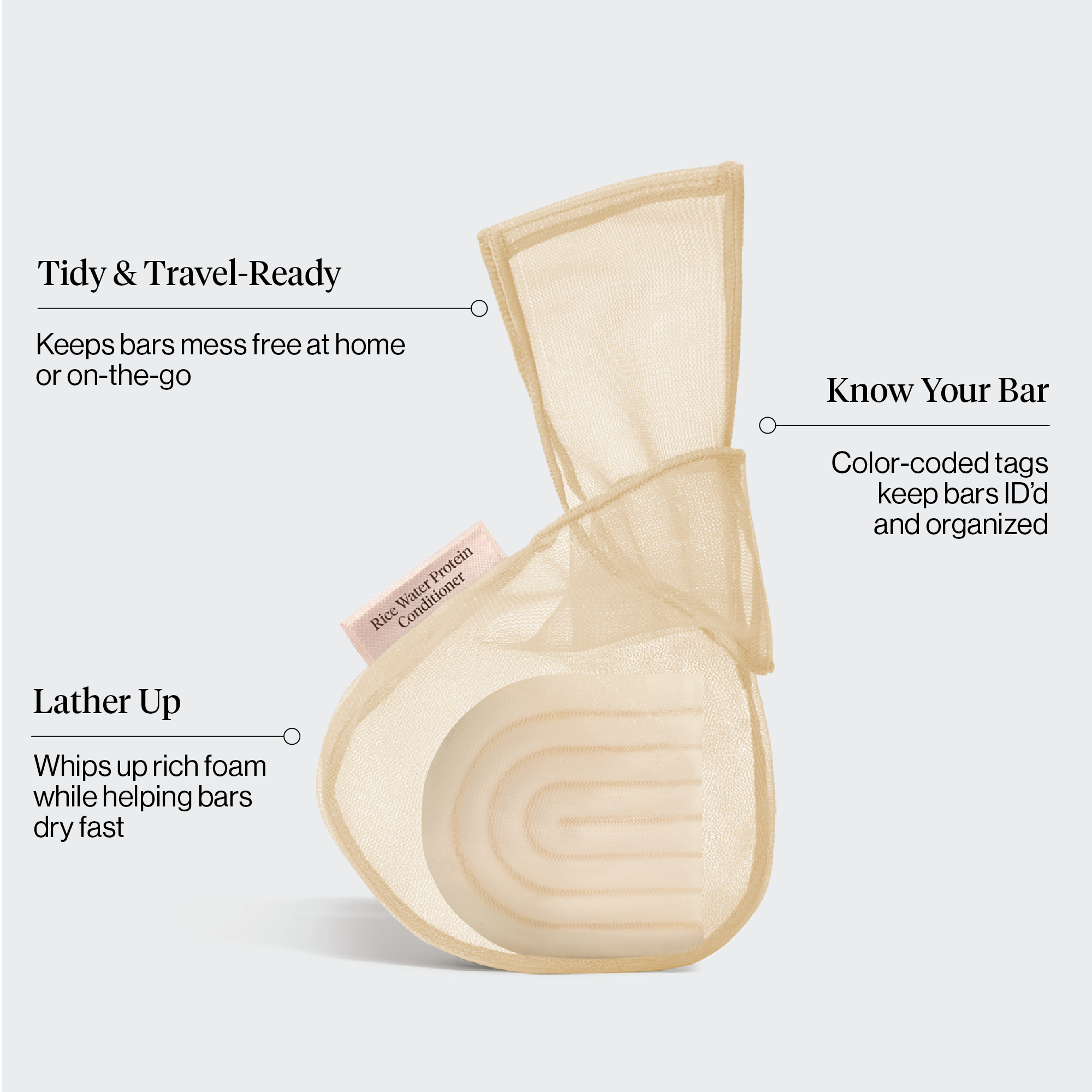 Kitsch Bar Saver Bag - RICE WATER PROTEIN Conditioner - Curated Collection