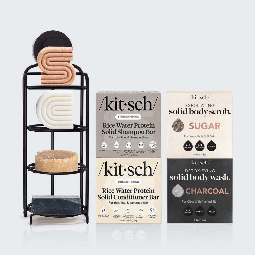 Build Your Own Shampoo and Conditioner with FREE Self-Draining Shower Caddy - Everyday Essentials