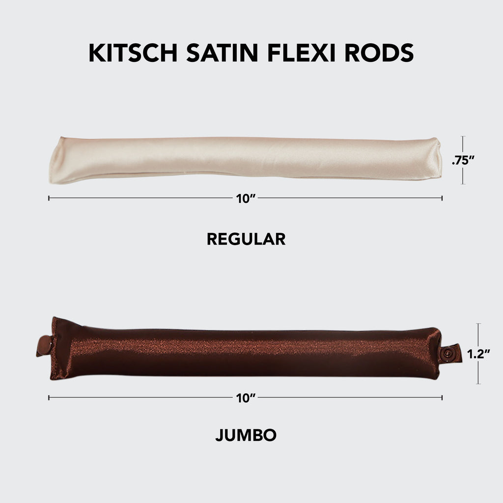 Rosewood Jumbo Satin Flexi Rods 4pc Set - Everyday Essentials