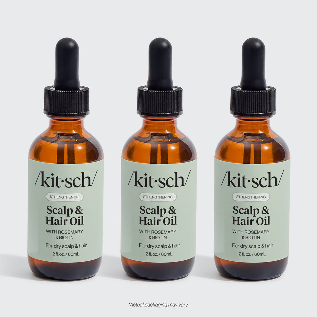 Strengthening Rosemary and Biotin Scalp and Hair Oil 3 Pack - Signature Selection