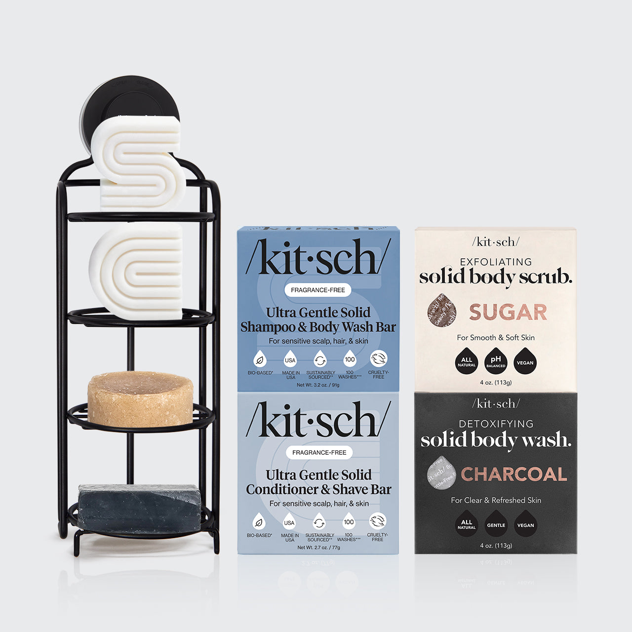 Build Your Own Shampoo and Conditioner with FREE Self-Draining Shower Caddy - Everyday Essentials