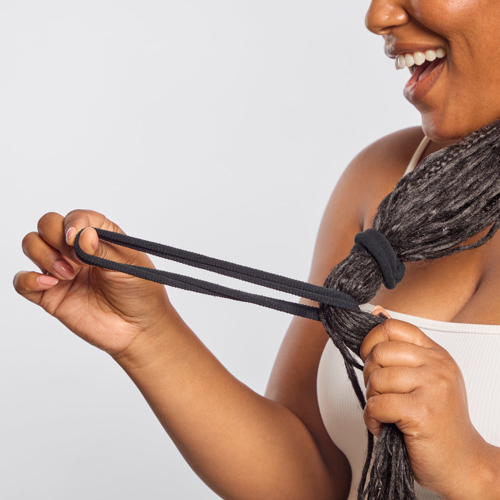 Black Thick Elastics 6pc Set - Curated Collection