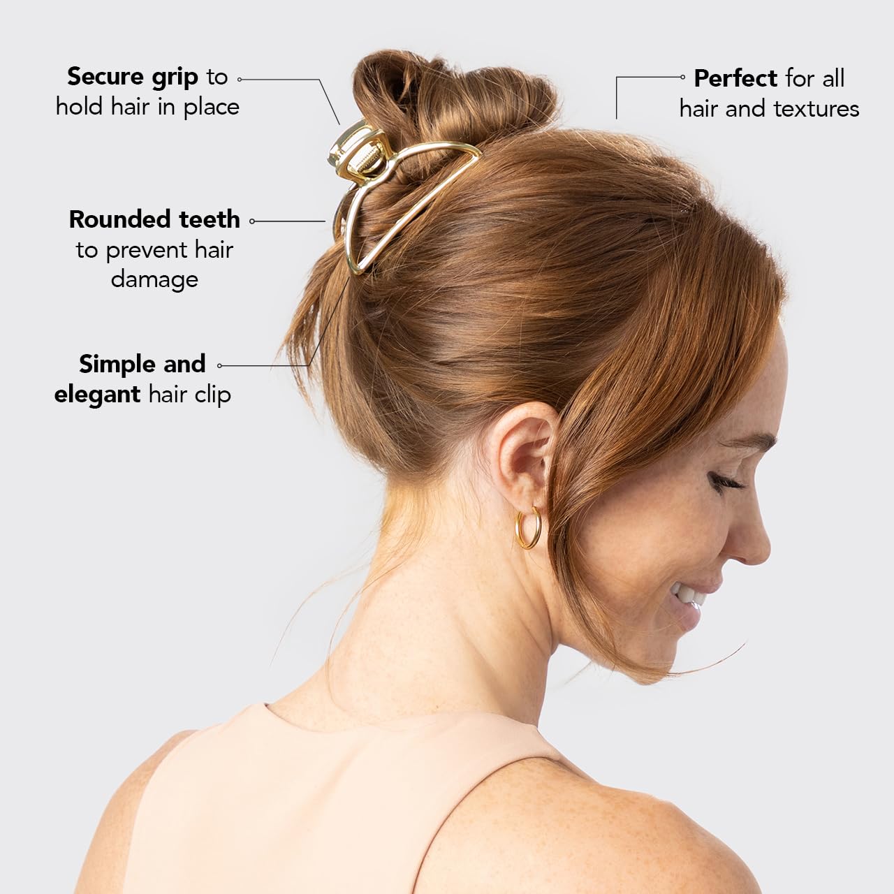 Gold Metal Claw Clip - Curated Collection