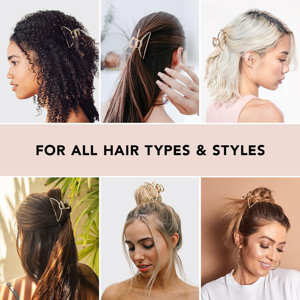 Gold Metal Claw Clip - Curated Collection